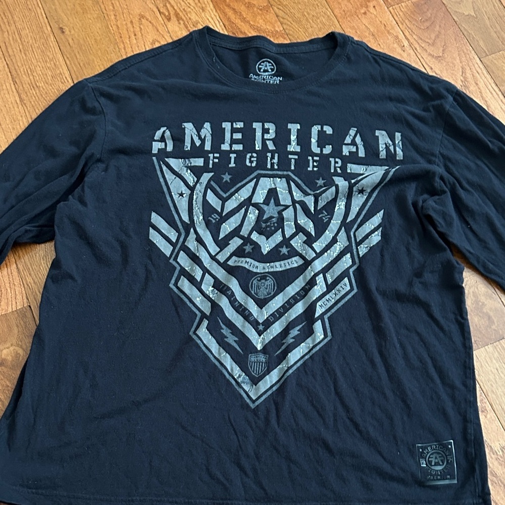 American Fighter Navy Graphic Long Sleeve Tee